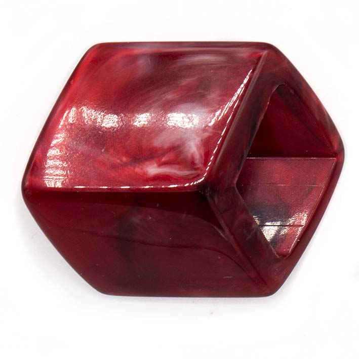 Cube rood Carmine Shiny