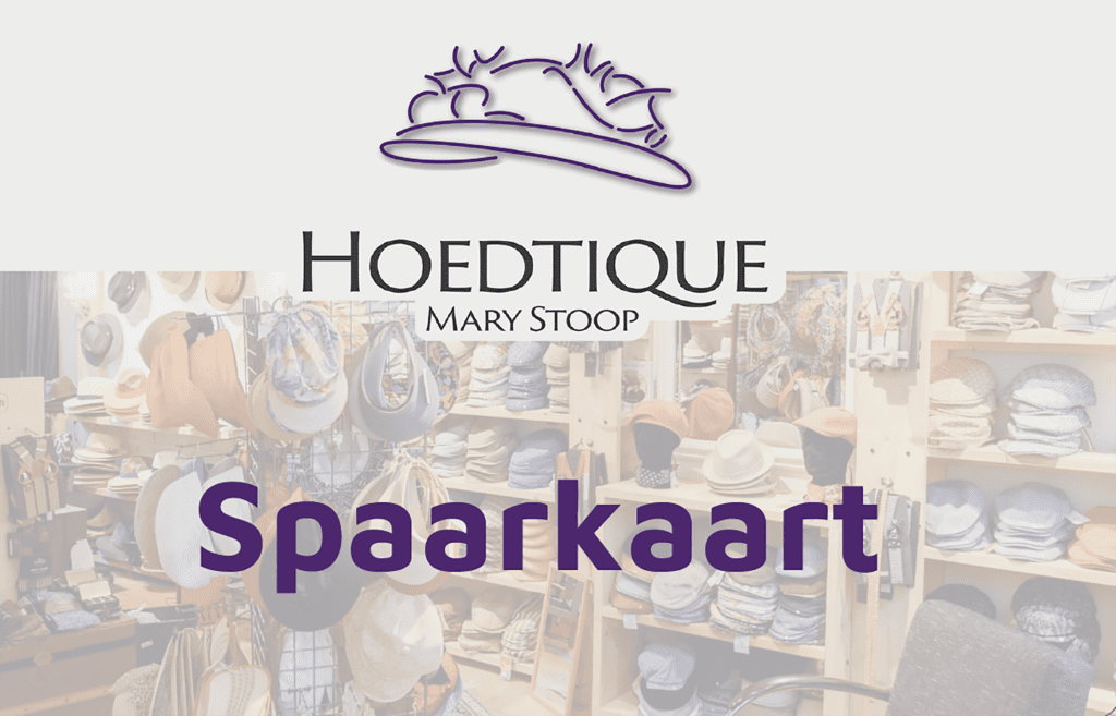informatie Hoedtique klantenkaart, spaarkaart Hoedtique Mary Stoop,
