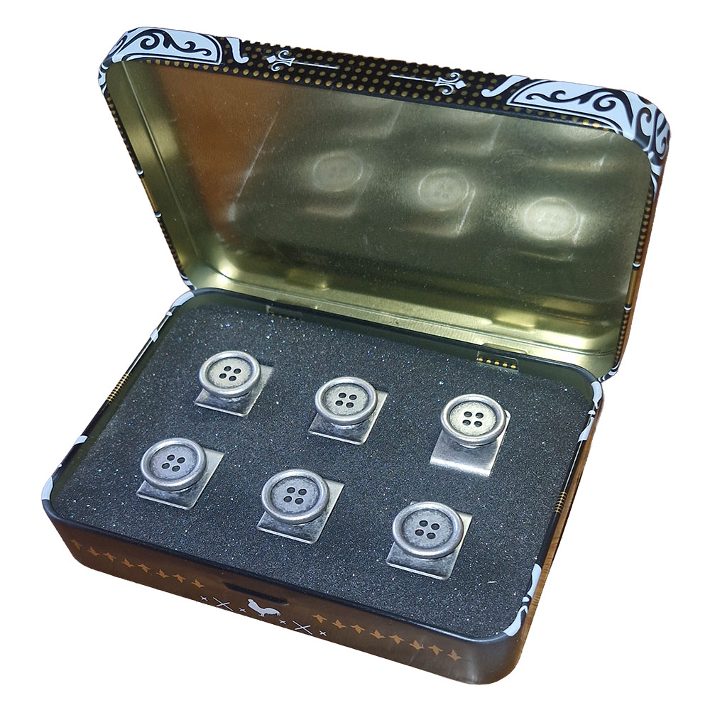 brettel clipknopen mat zilver